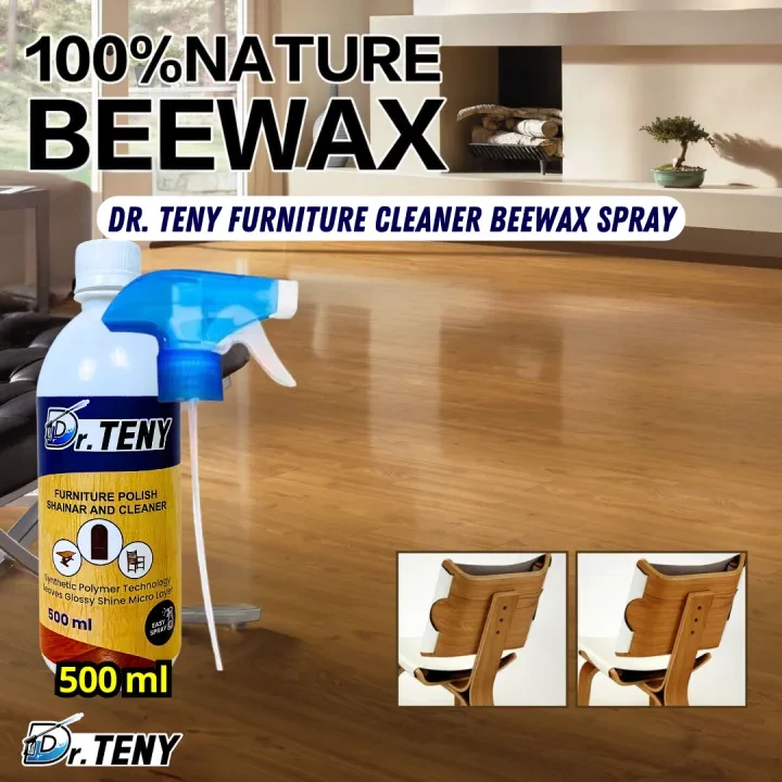 Dr Teny Natural Micro-Molecularized Beeswax Spray, Beeswax Furniture Polish, Bees Wax Furniture Polish and Cleaner, Beeswax Spray Furniture Polish, Wood Seasoning Beewax for Furniture Floor, 500 ml - Image 5