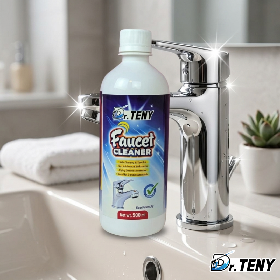 Dr. Teny Faucet Cleaner Spray – Tap, Glass & Rust Stain Remover (500ml) - Image 3