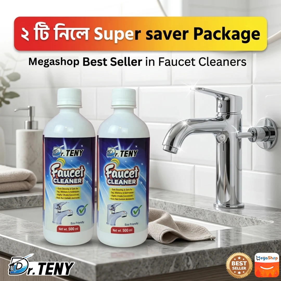 Dr. Teny Combo Faucet Cleaner Spray 2 pcs – Tap, Glass & Rust Stain Remover (500ml) - Image 5